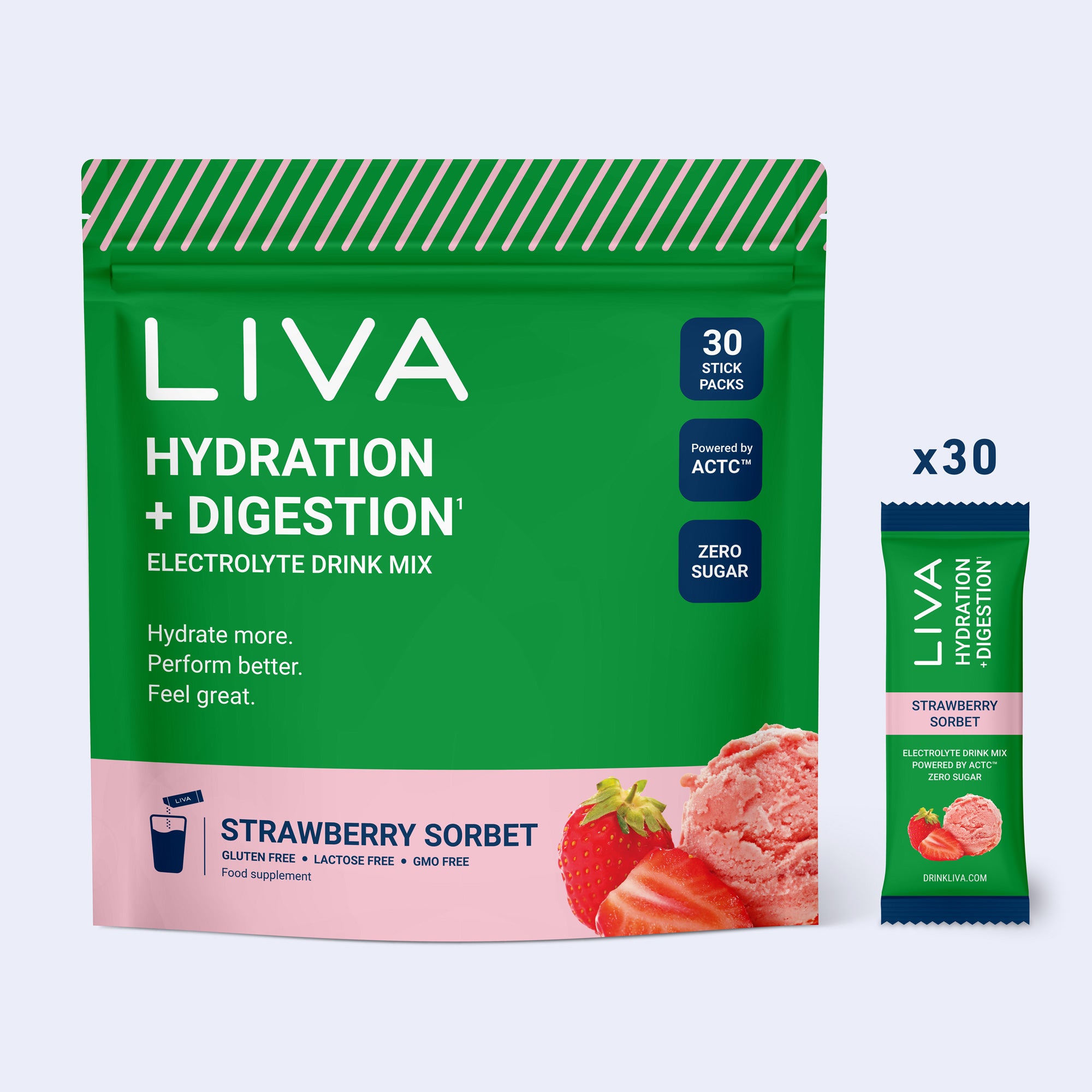HYDRATION + DIGESTION - Strawberry Sorbet