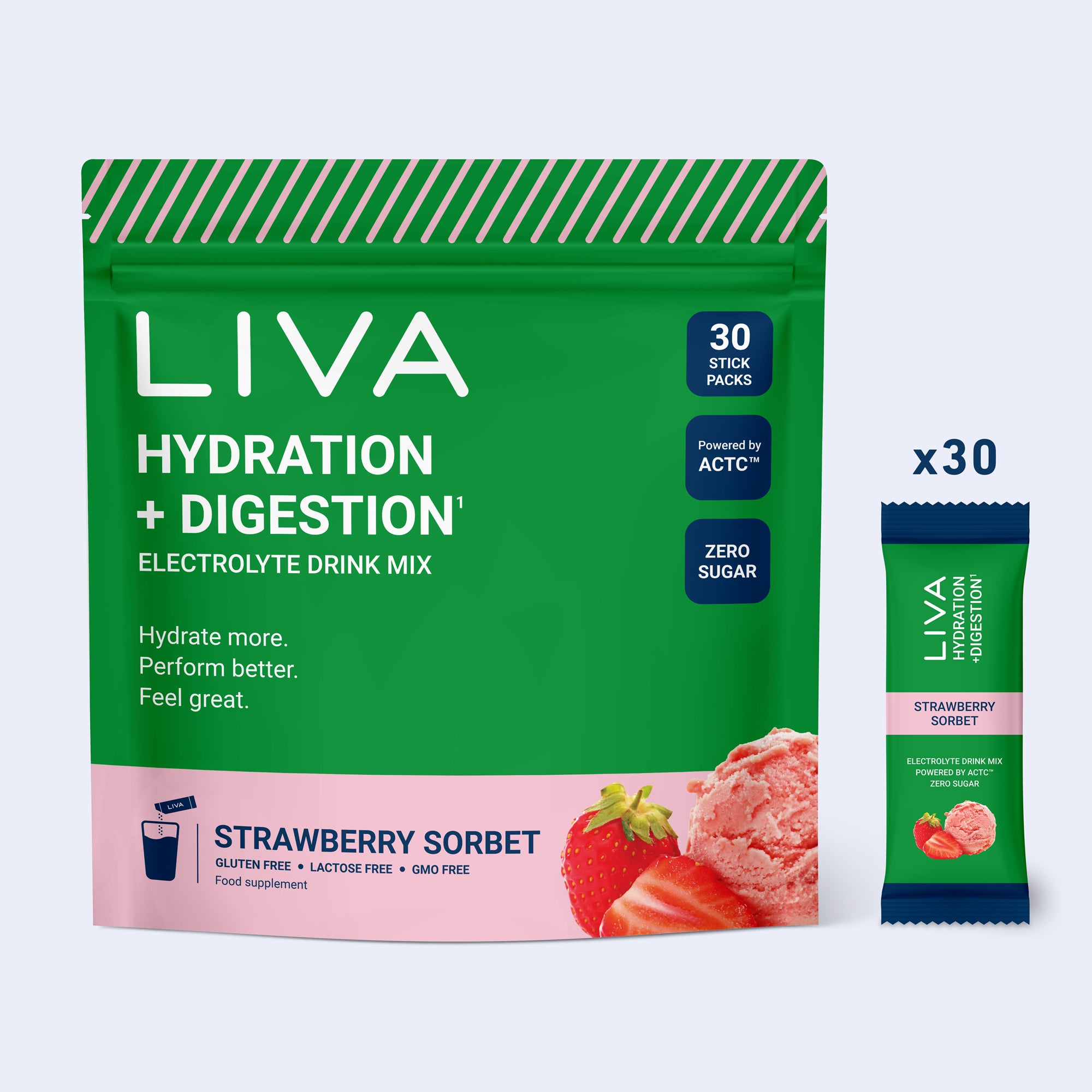 HYDRATION + DIGESTION - Strawberry Sorbet