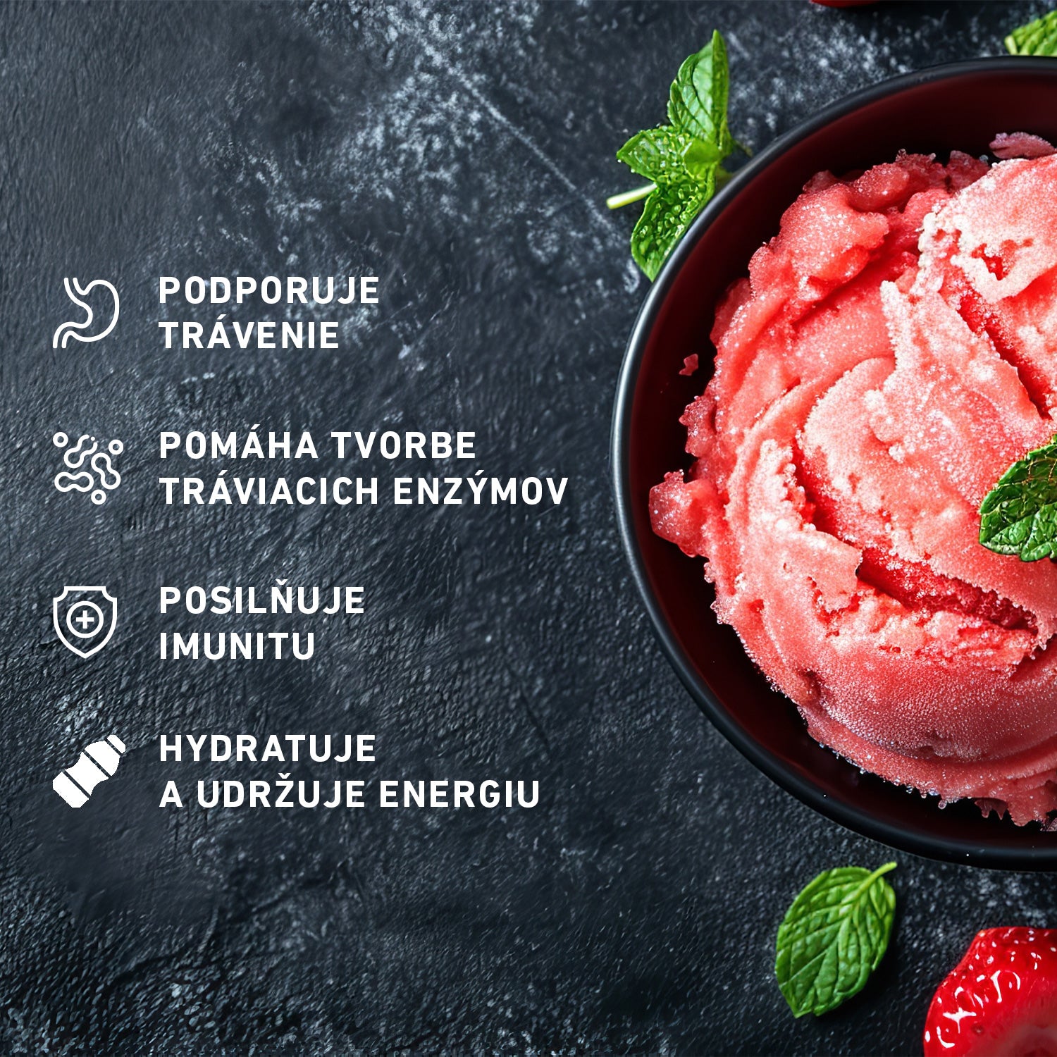 HYDRATION + DIGESTION - Strawberry Sorbet
